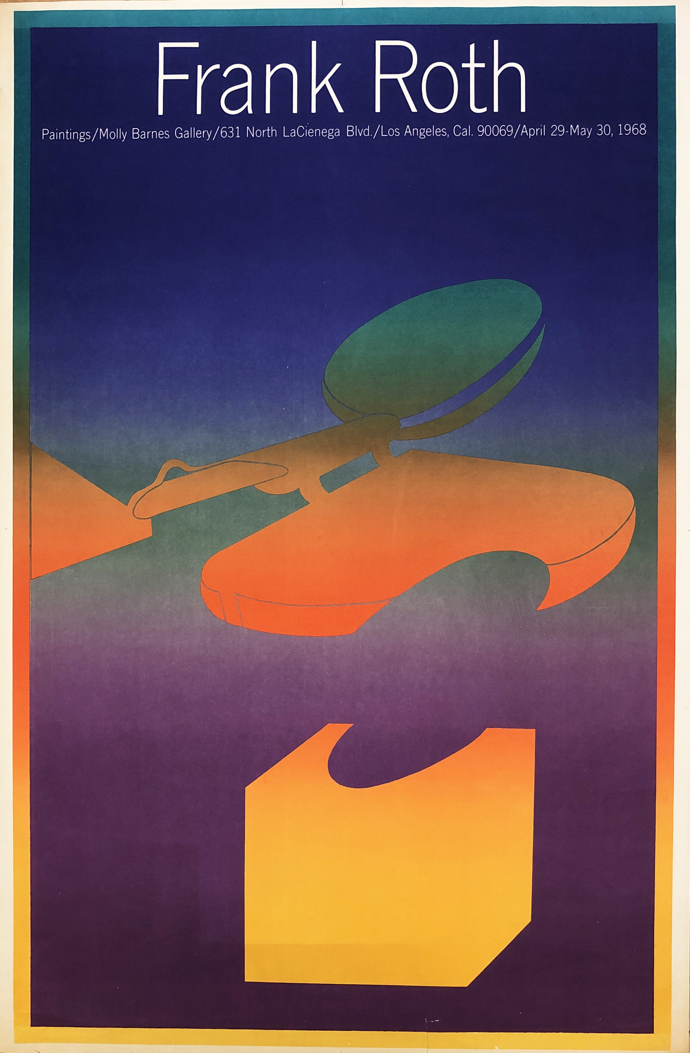 Exhibition poster for Frank Roth